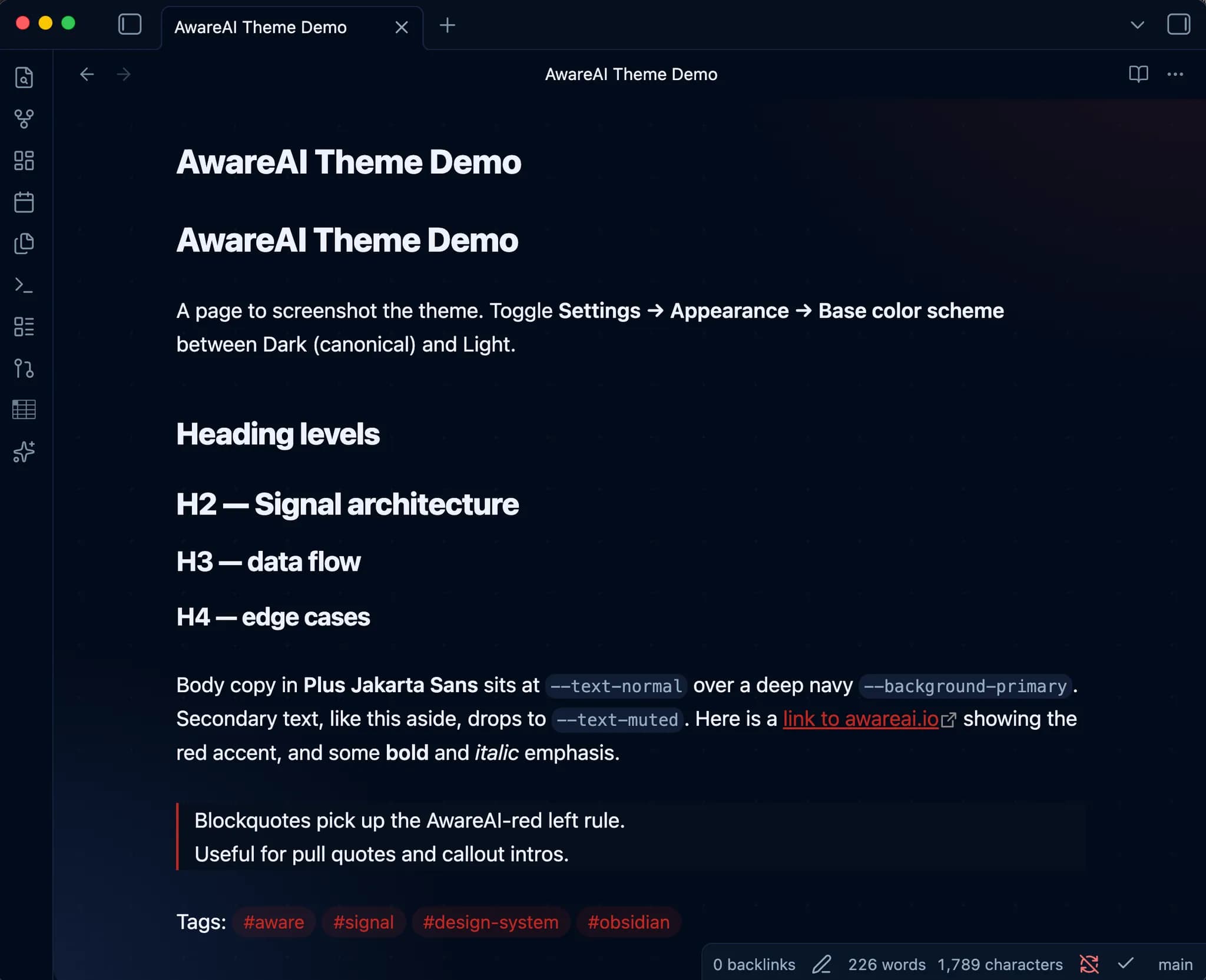 AwareAI screenshot