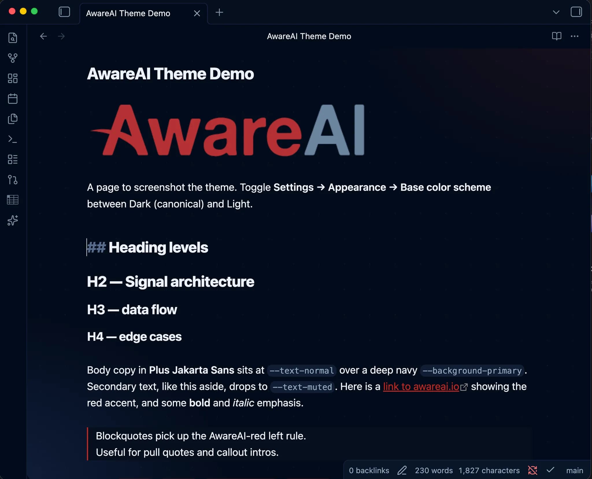 AwareAI screenshot
