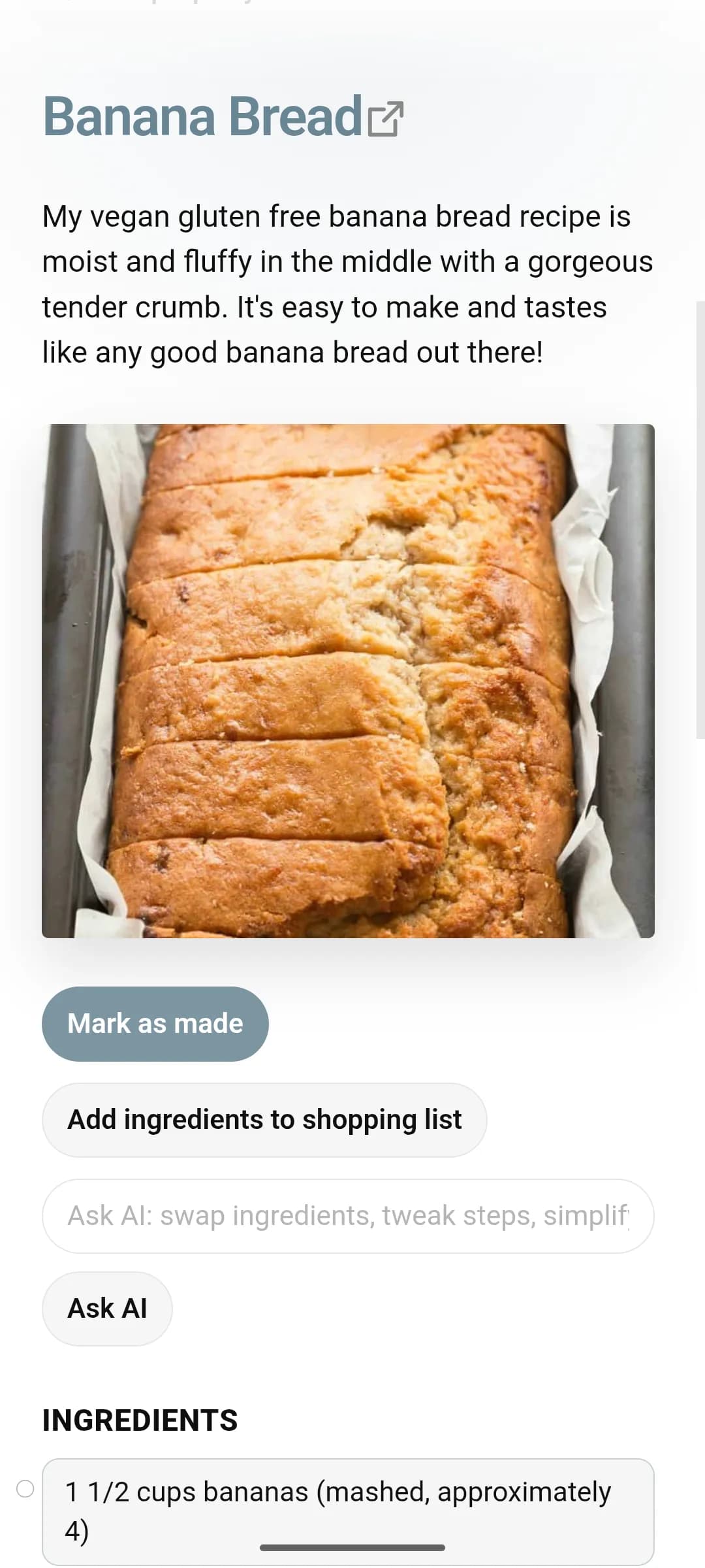 Recipe Vault screenshot