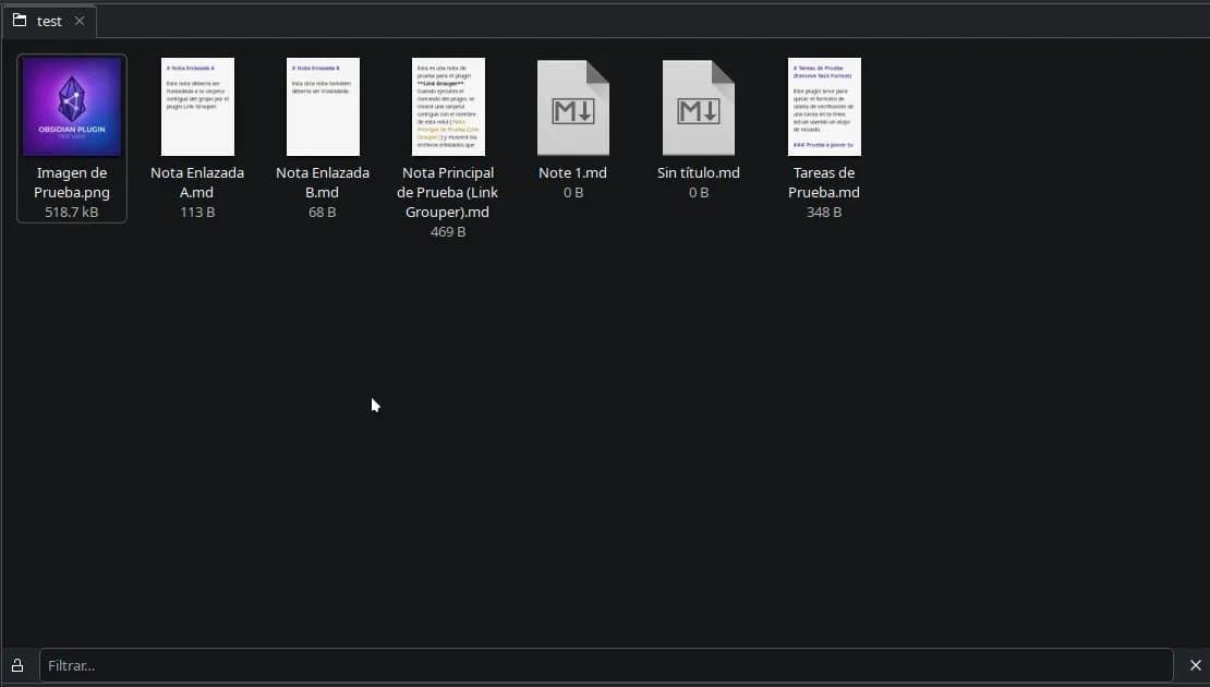 Link Grouper screenshot