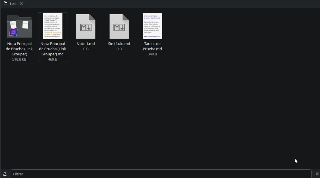 Link Grouper screenshot