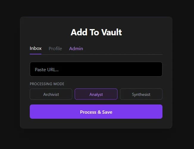 Add To Vault screenshot