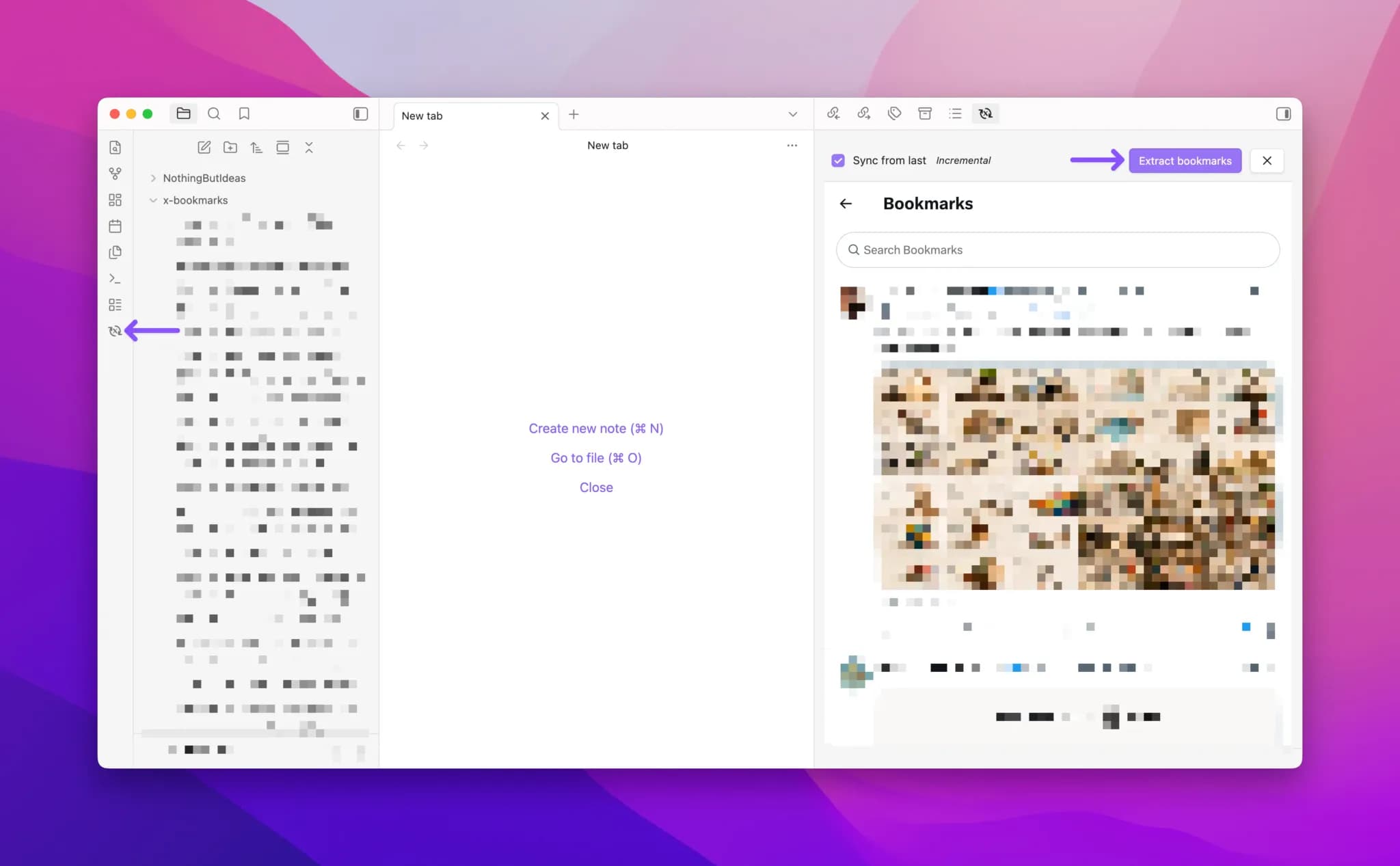 X Bookmarks Sync screenshot