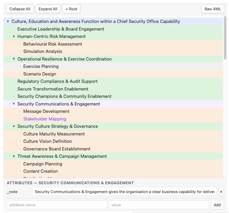 OPML Editor screenshot