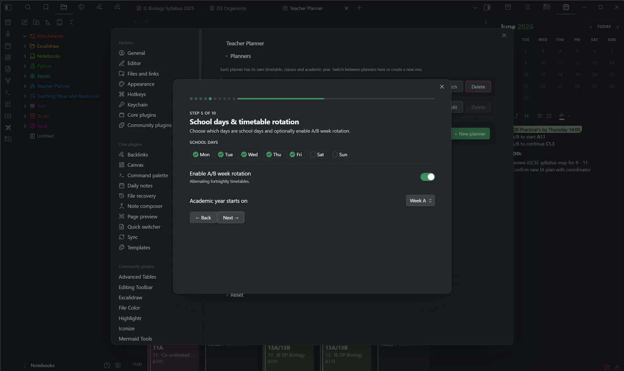 Teacher Planner screenshot