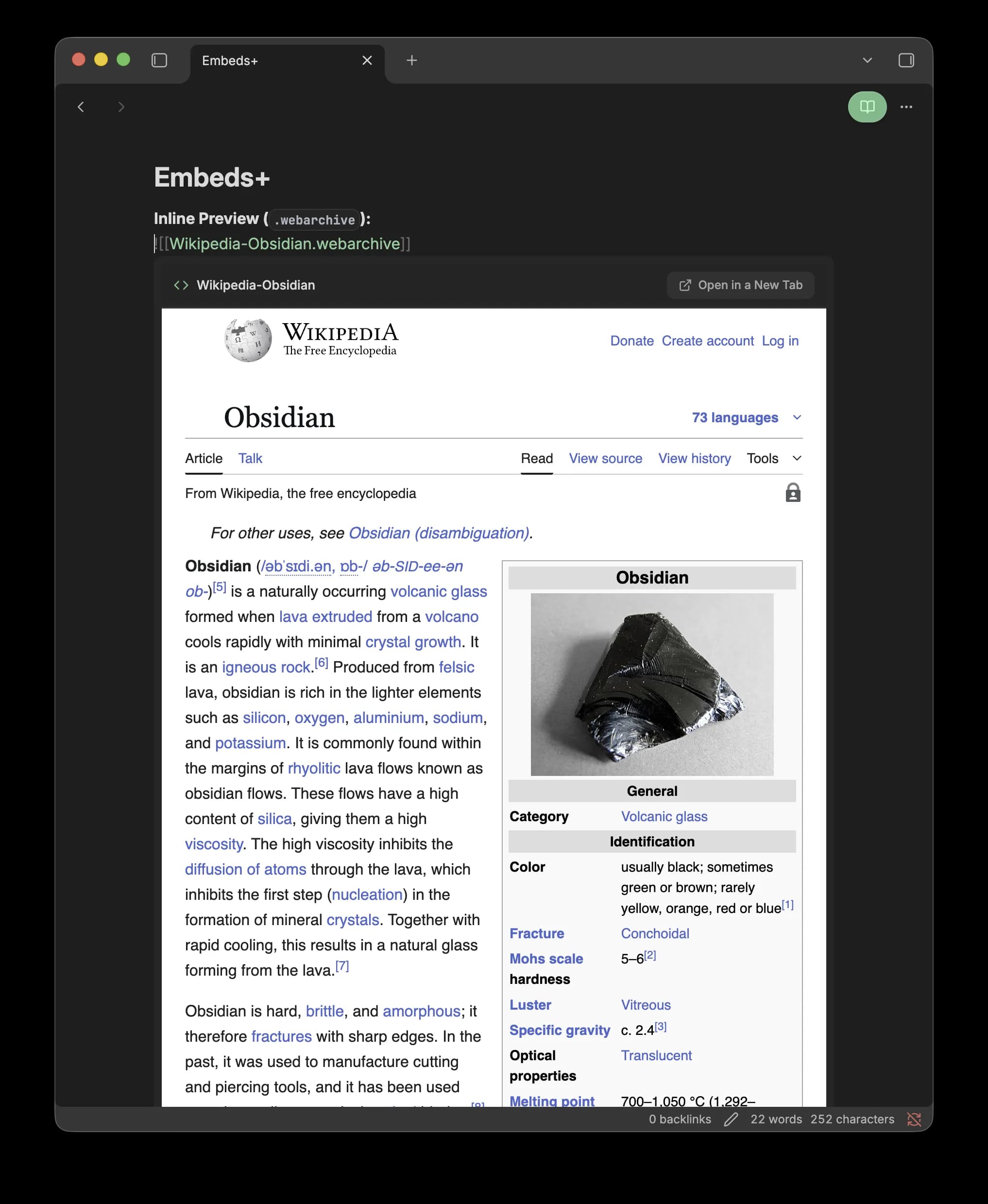 Embeds+ screenshot