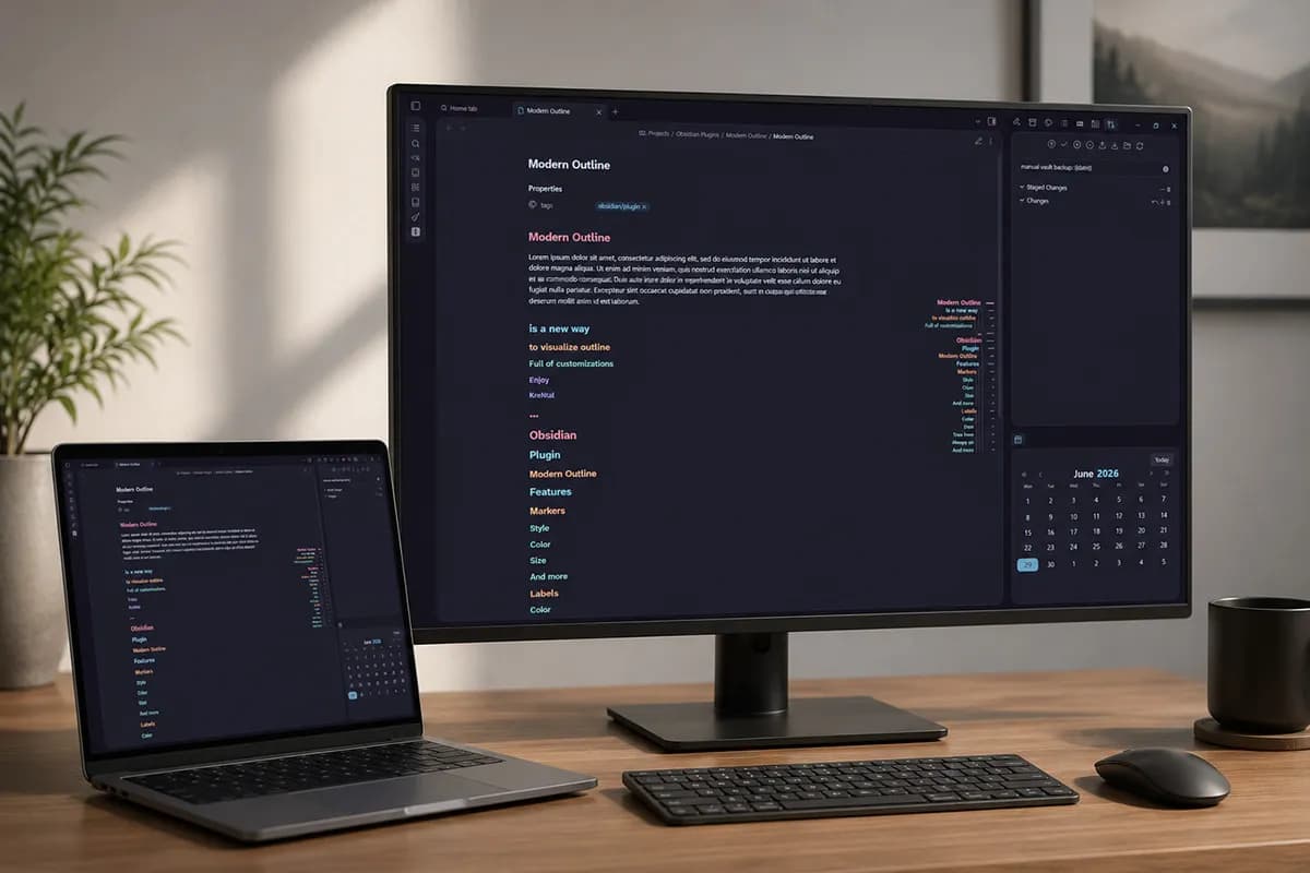 Modern Outline screenshot