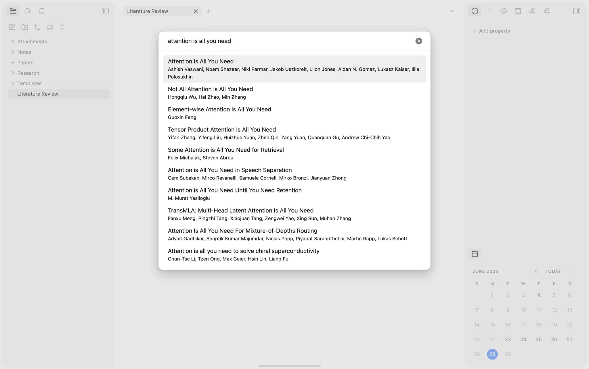 Papers screenshot