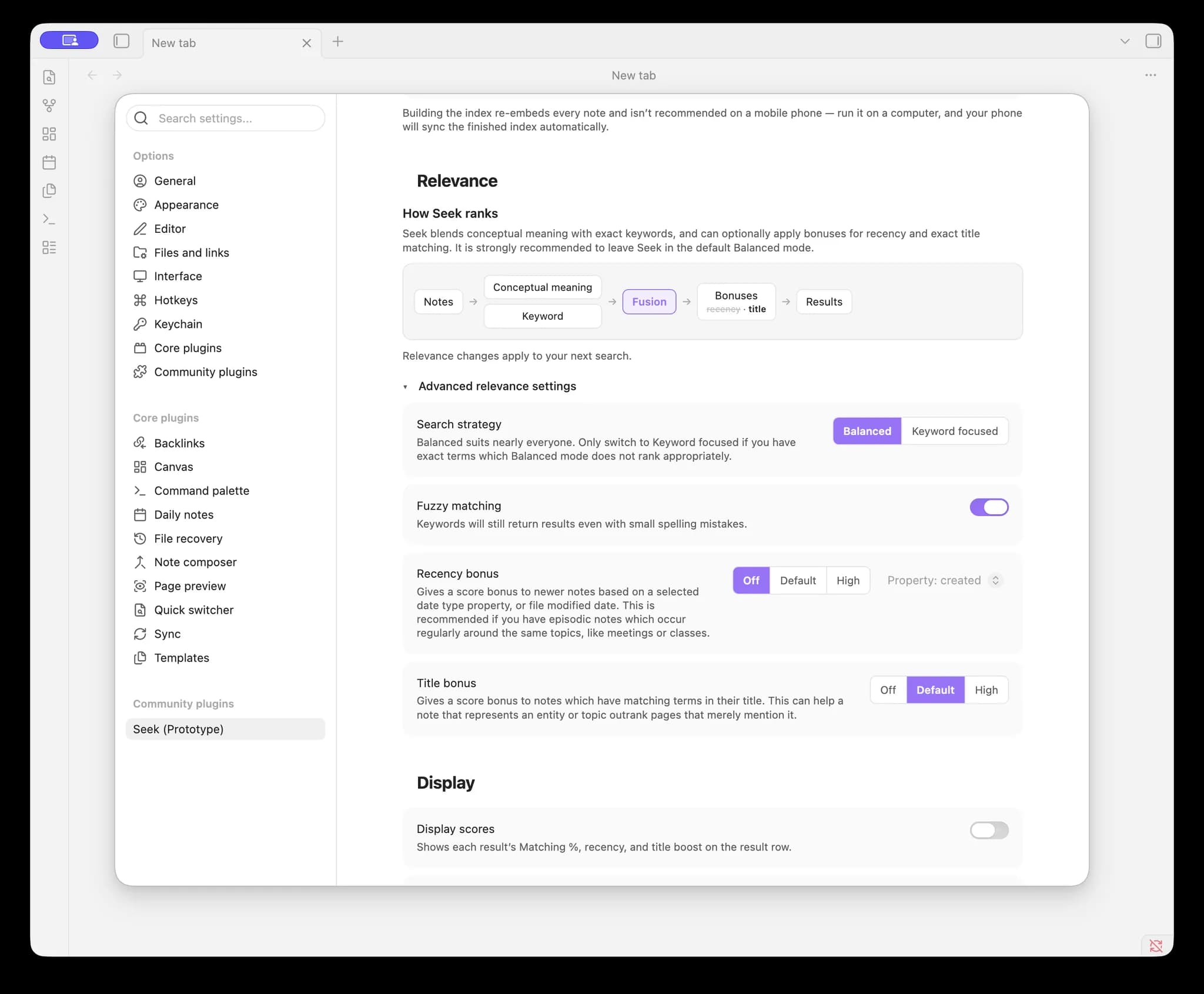 Seek screenshot