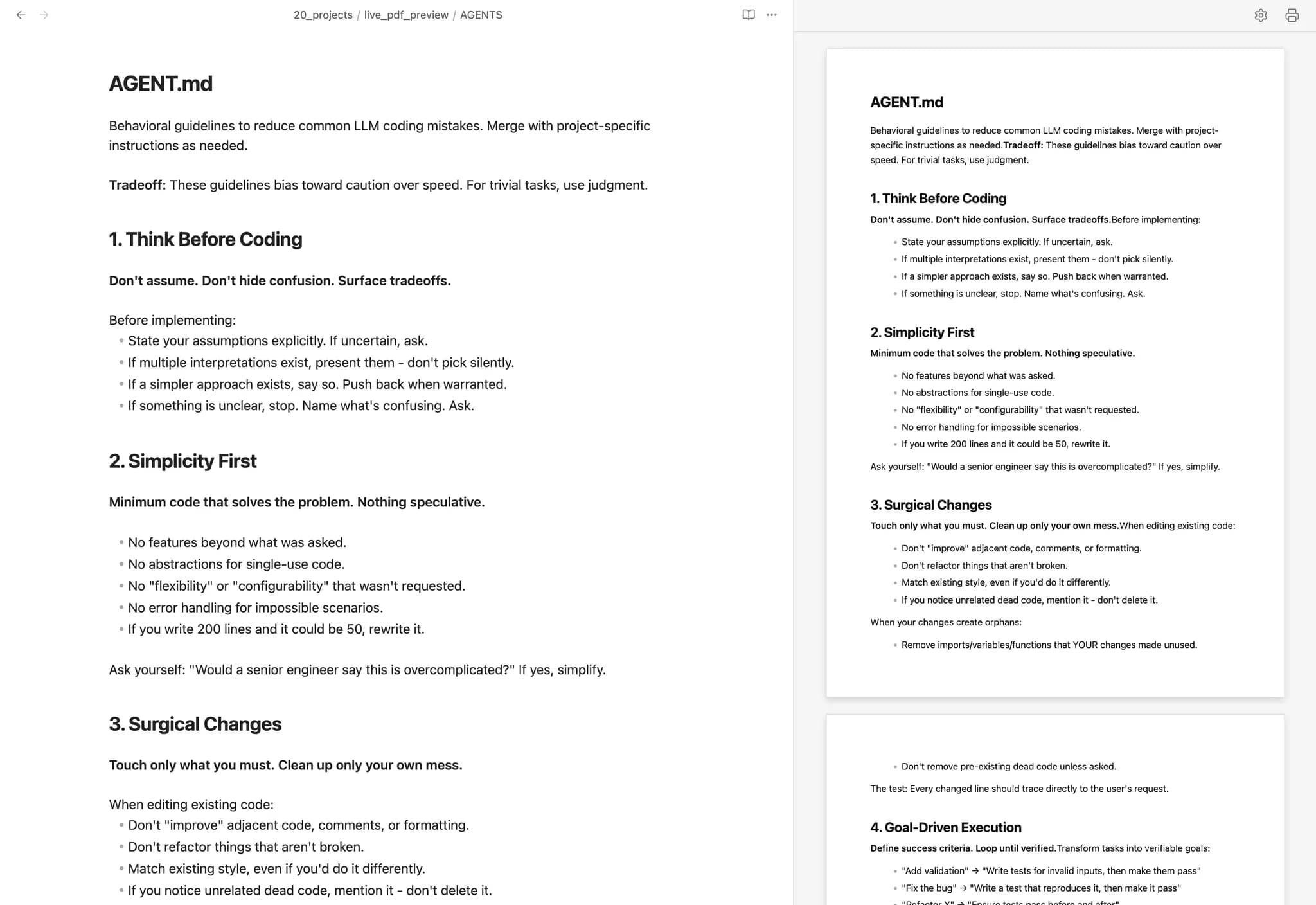 Live PDF Preview screenshot