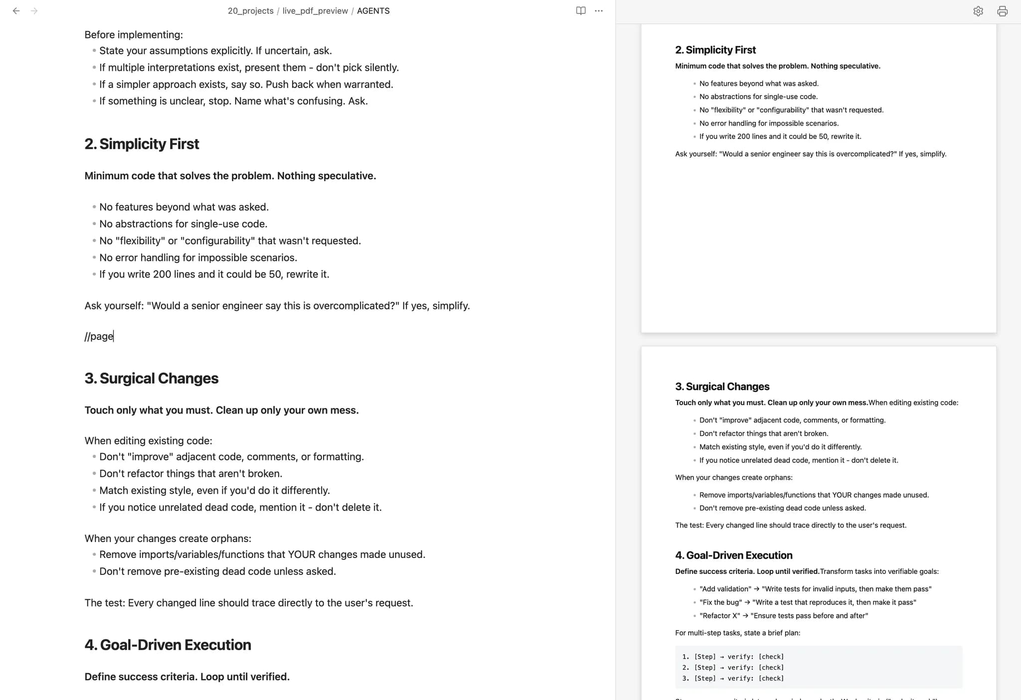 Live PDF Preview screenshot