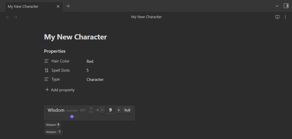 Extended Properties screenshot