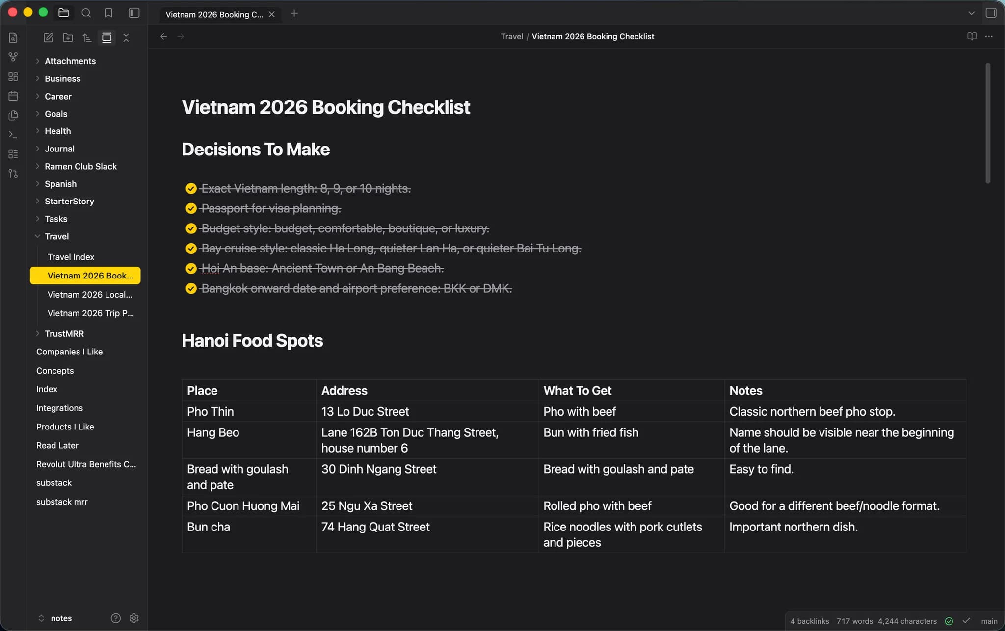 Apple Notes screenshot