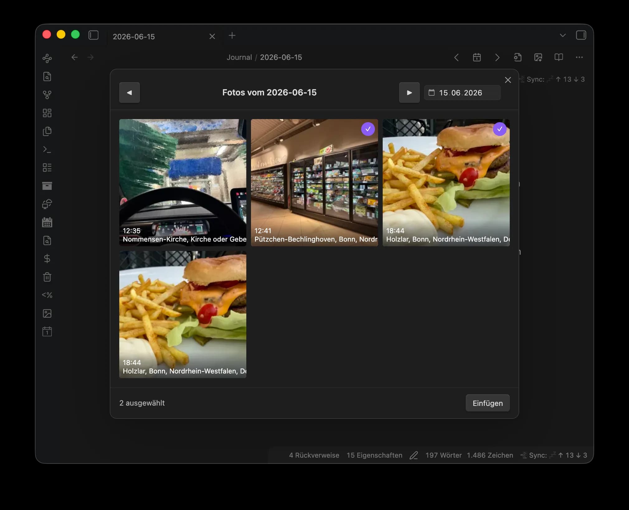 Immich Journal screenshot