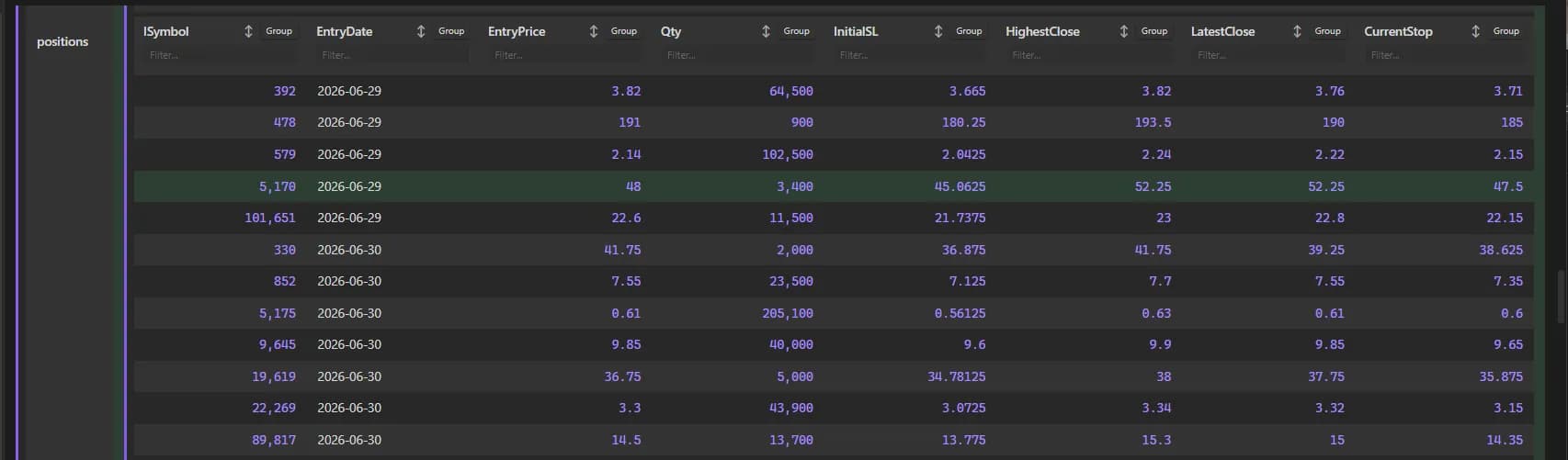 JSON Table Viewer screenshot