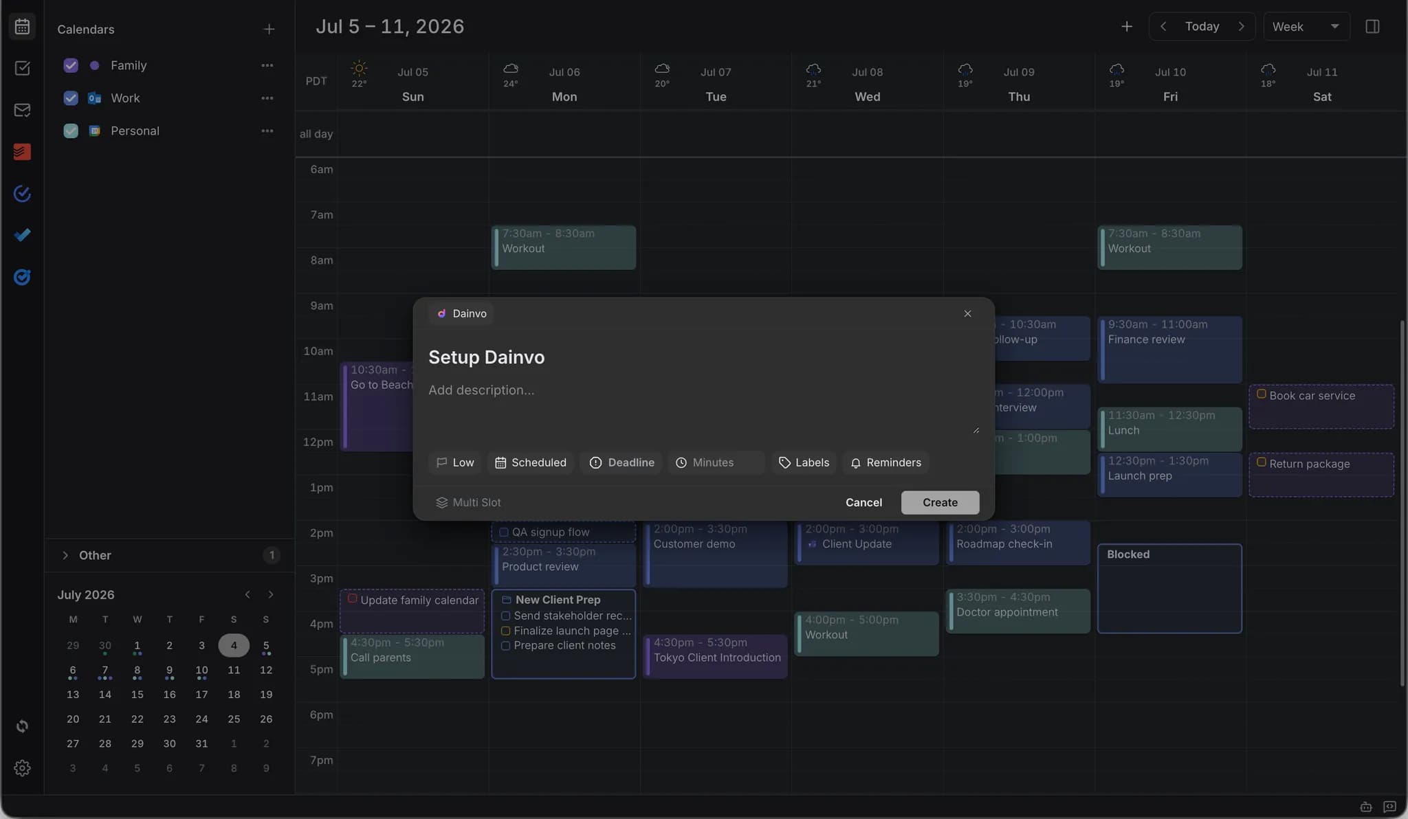 Dainvo Task Manager screenshot