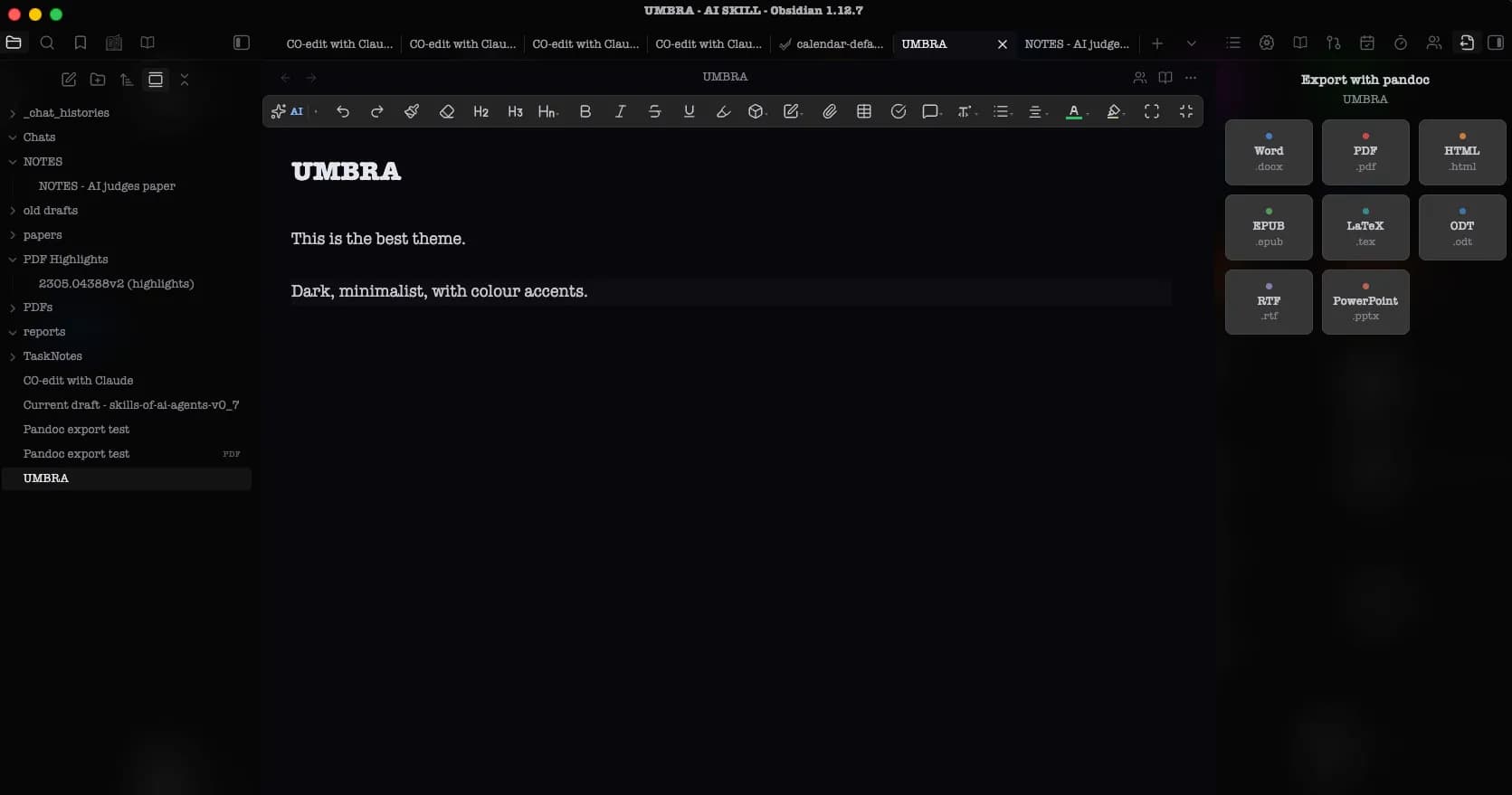 Umbra screenshot