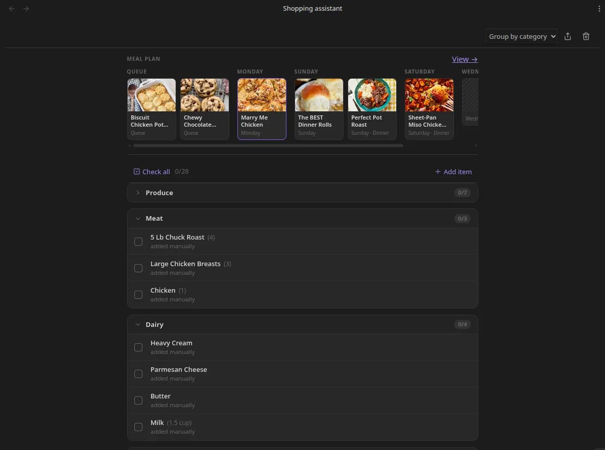 Recipe Box screenshot