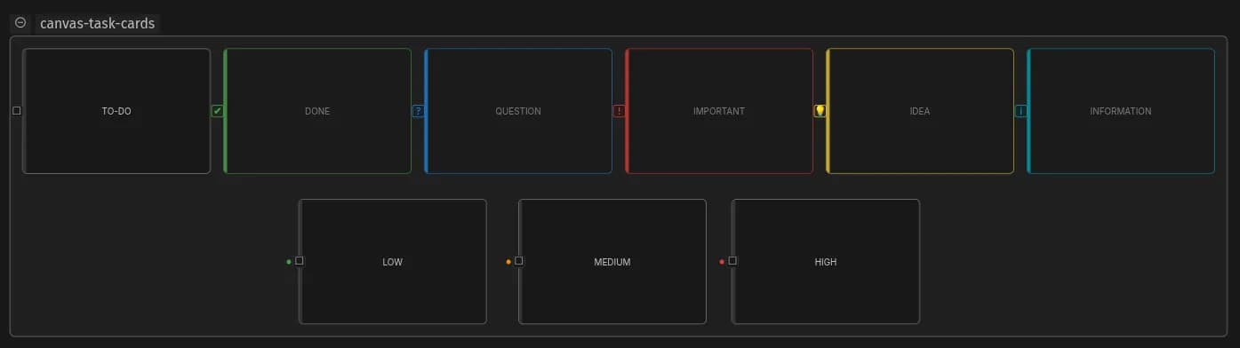 Canvas Task Cards screenshot