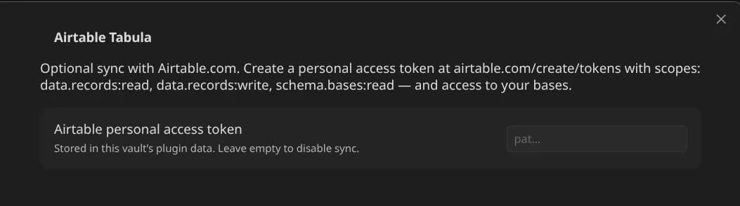 Airtable Tabula screenshot