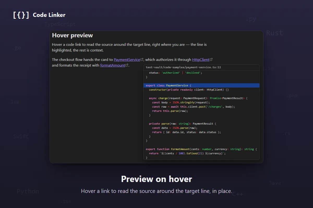 Code Linker screenshot