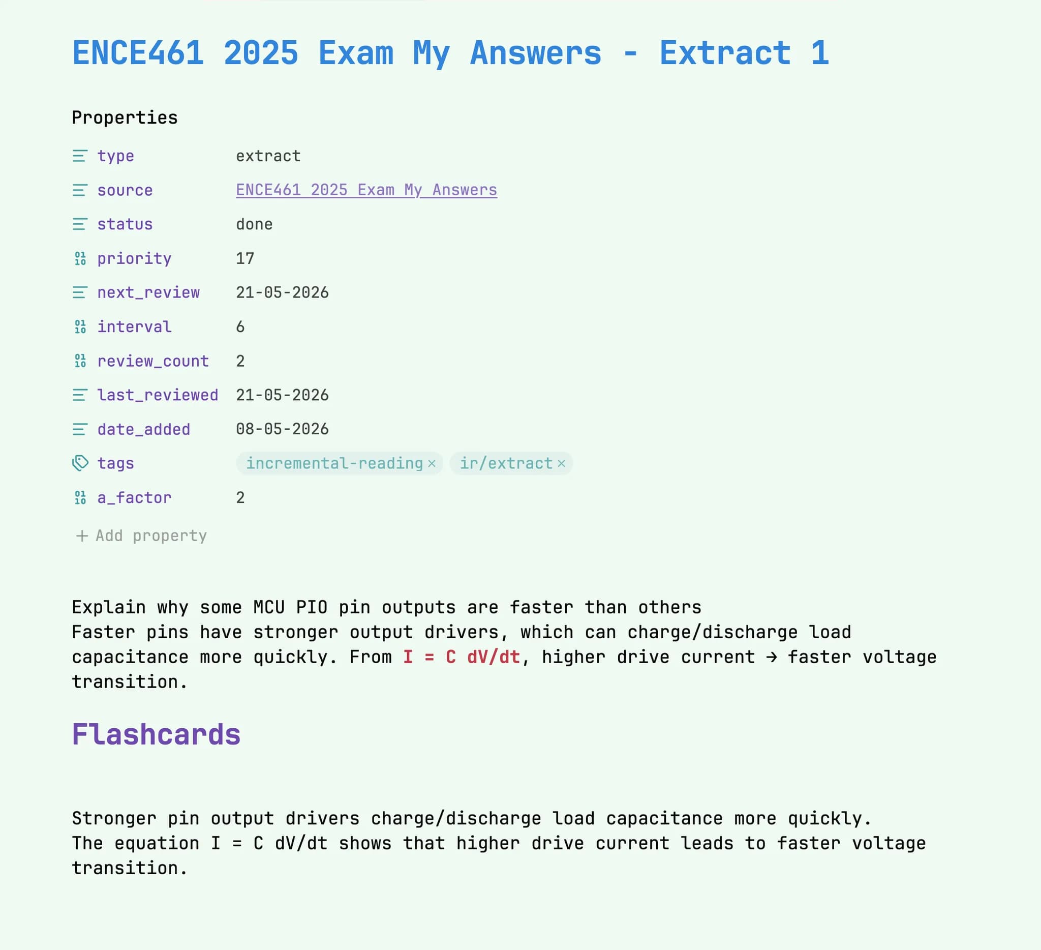 Incremental Reading Toolkit screenshot