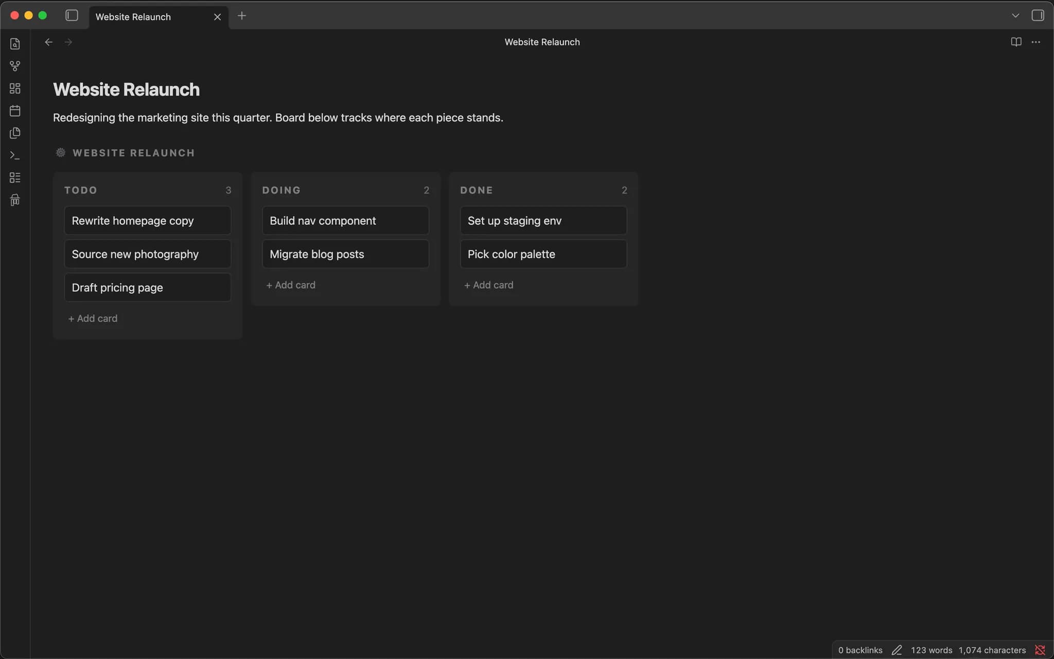 Fancy Kanban screenshot