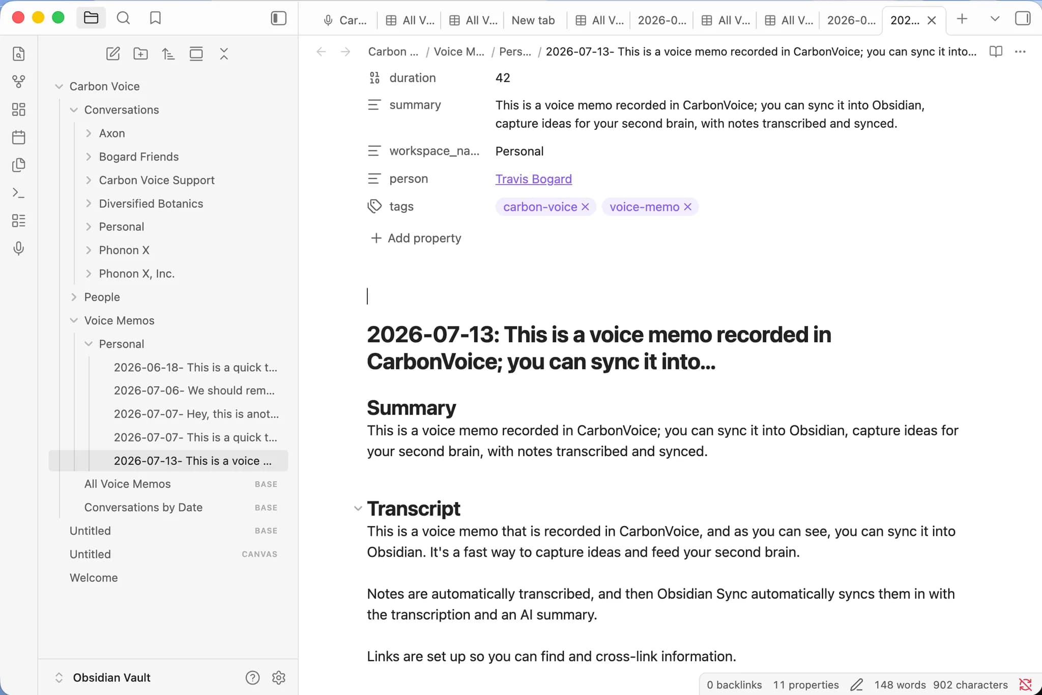Carbon Voice Sync screenshot