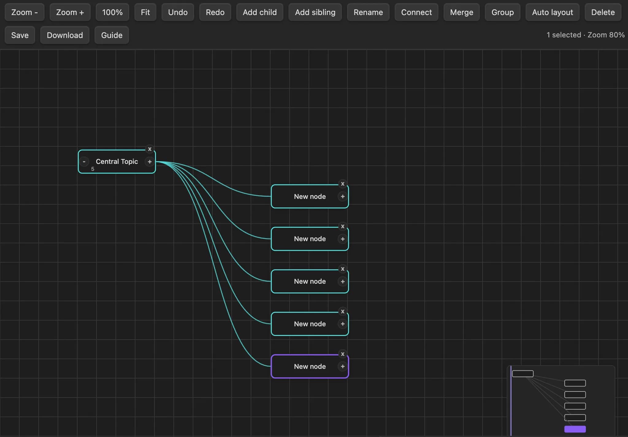 Mind Map Visual screenshot