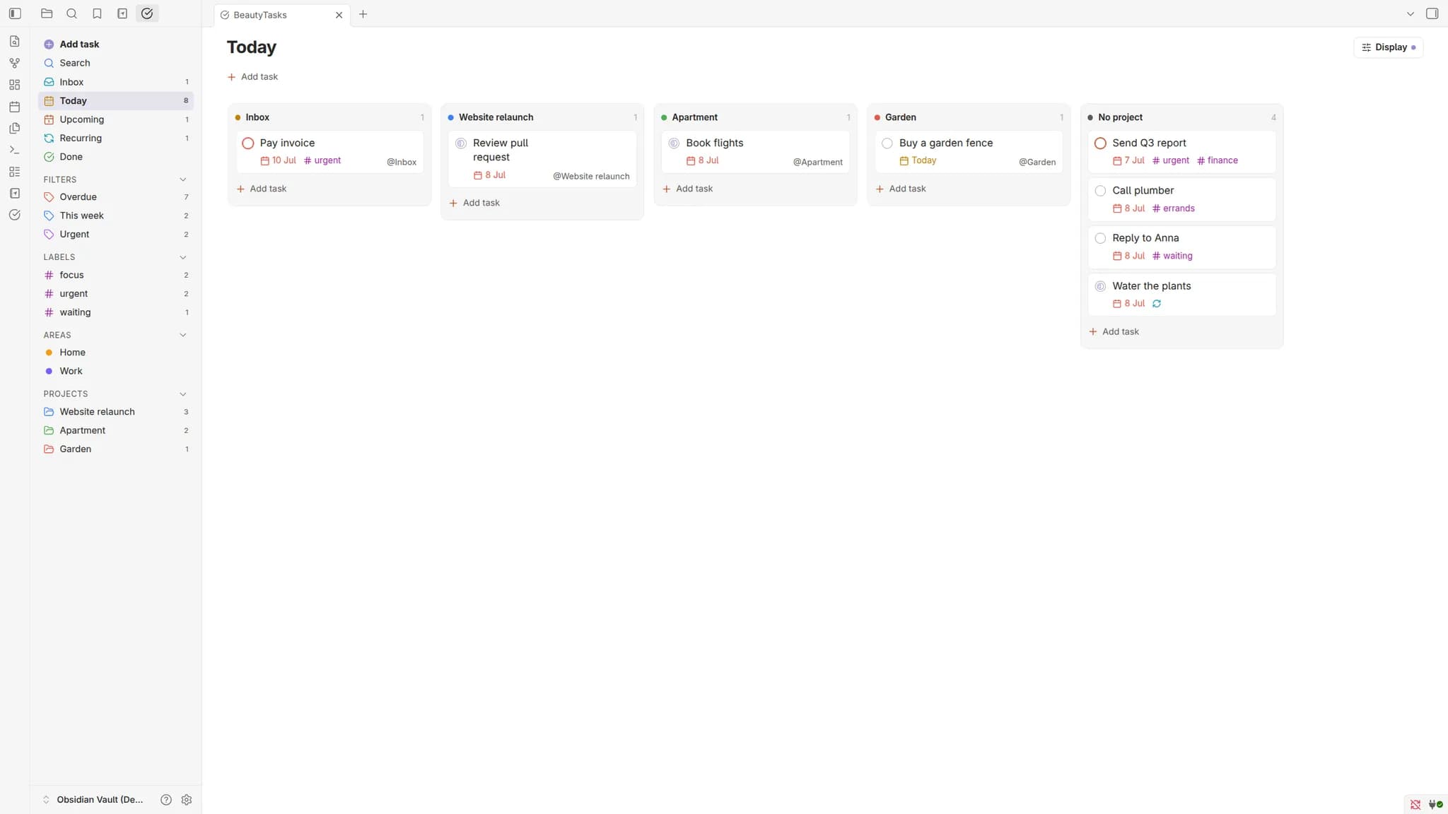 BeautyTasks screenshot