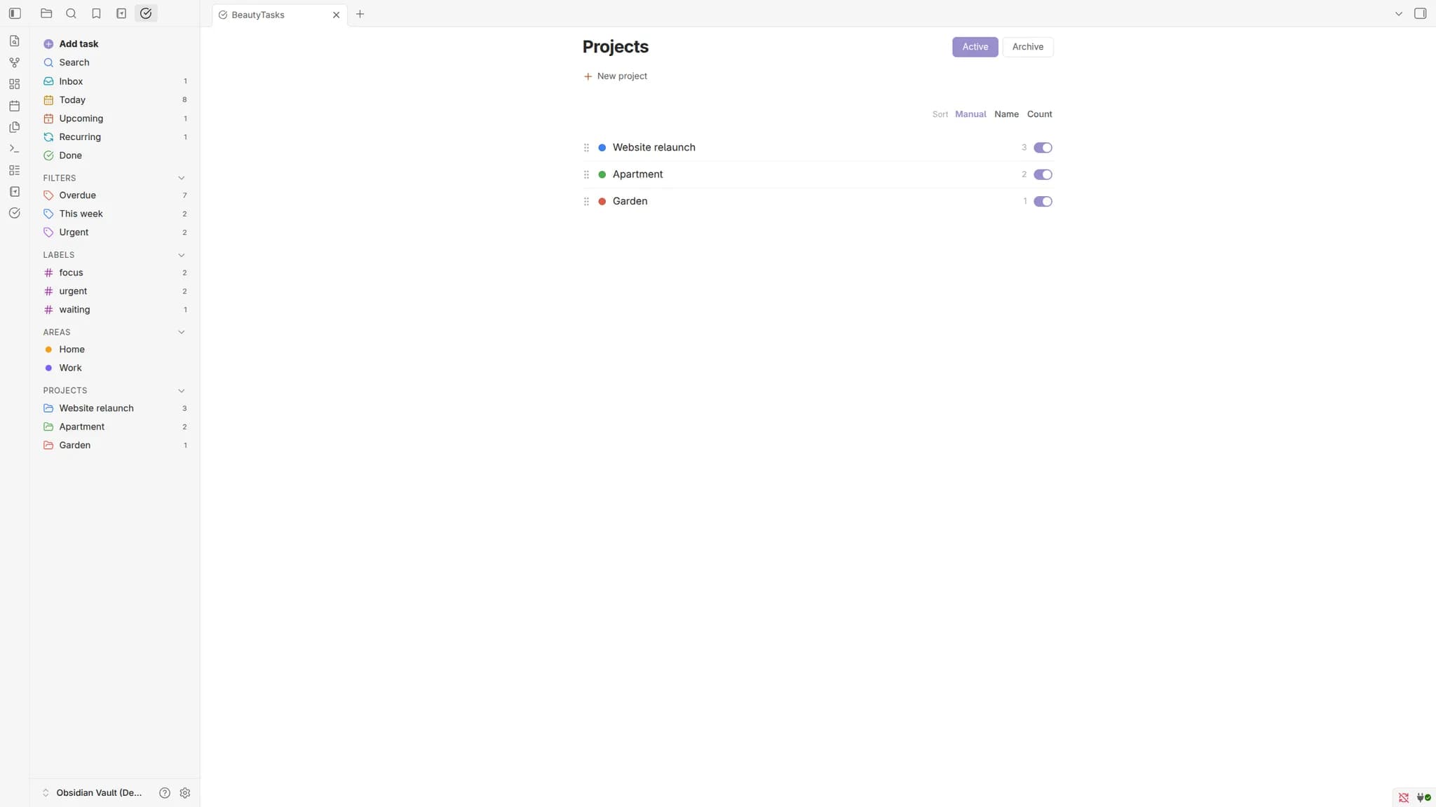 BeautyTasks screenshot