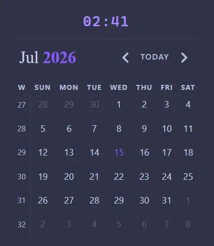 Calendar Clock Companion screenshot