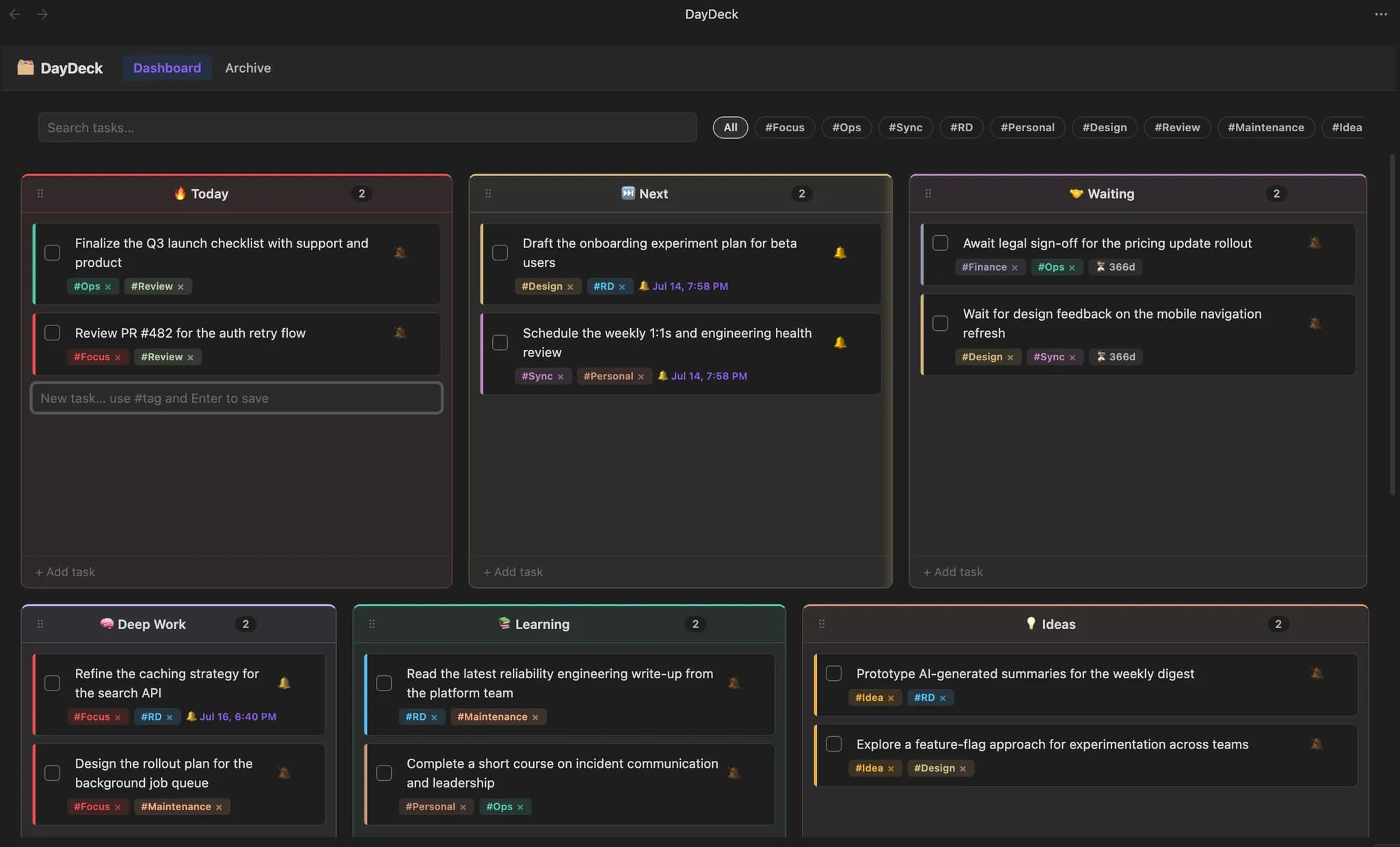 DayDeck screenshot