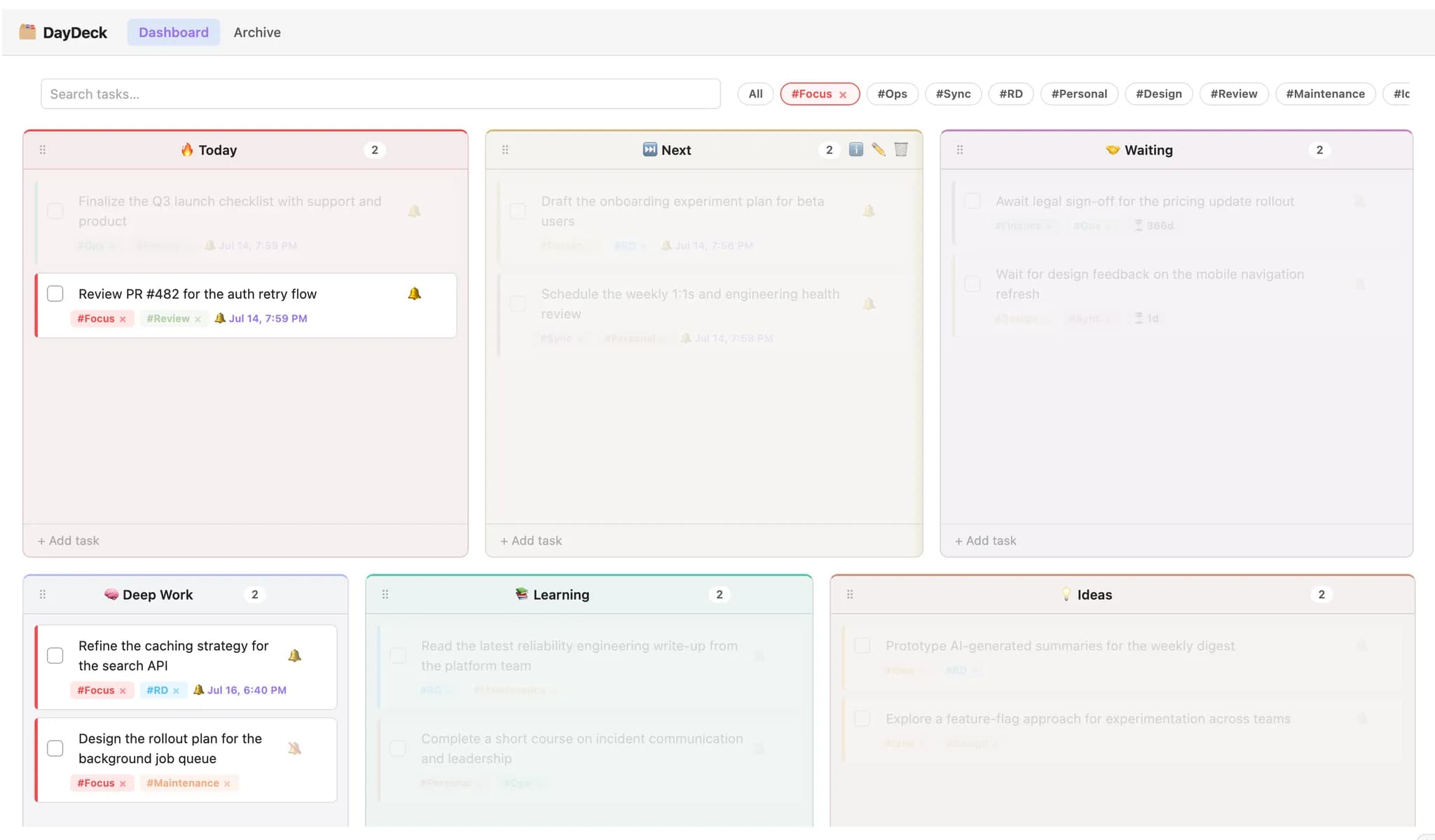 DayDeck screenshot