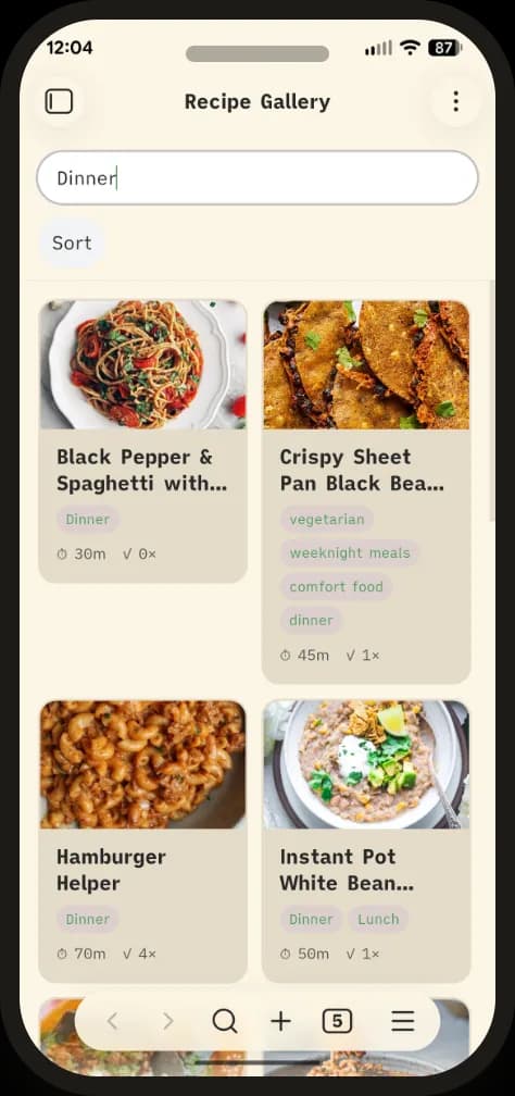 Recipe Vault screenshot