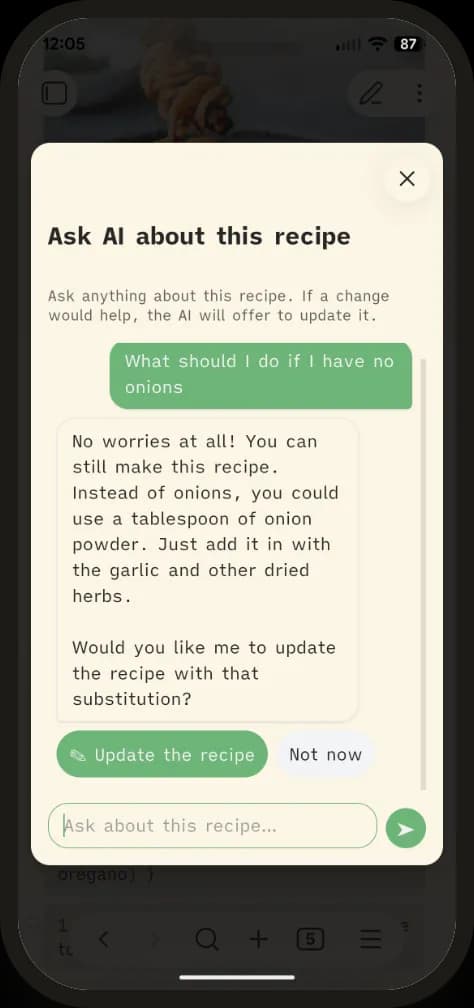 Recipe Vault screenshot