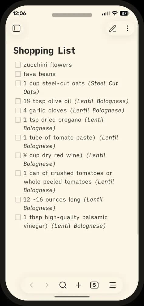 Recipe Vault screenshot