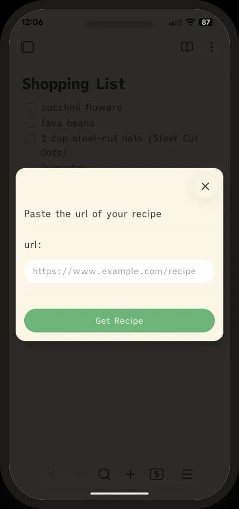 Recipe Vault screenshot