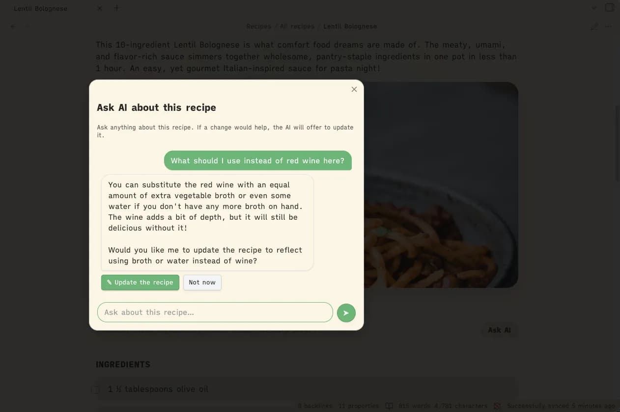 Recipe Vault screenshot