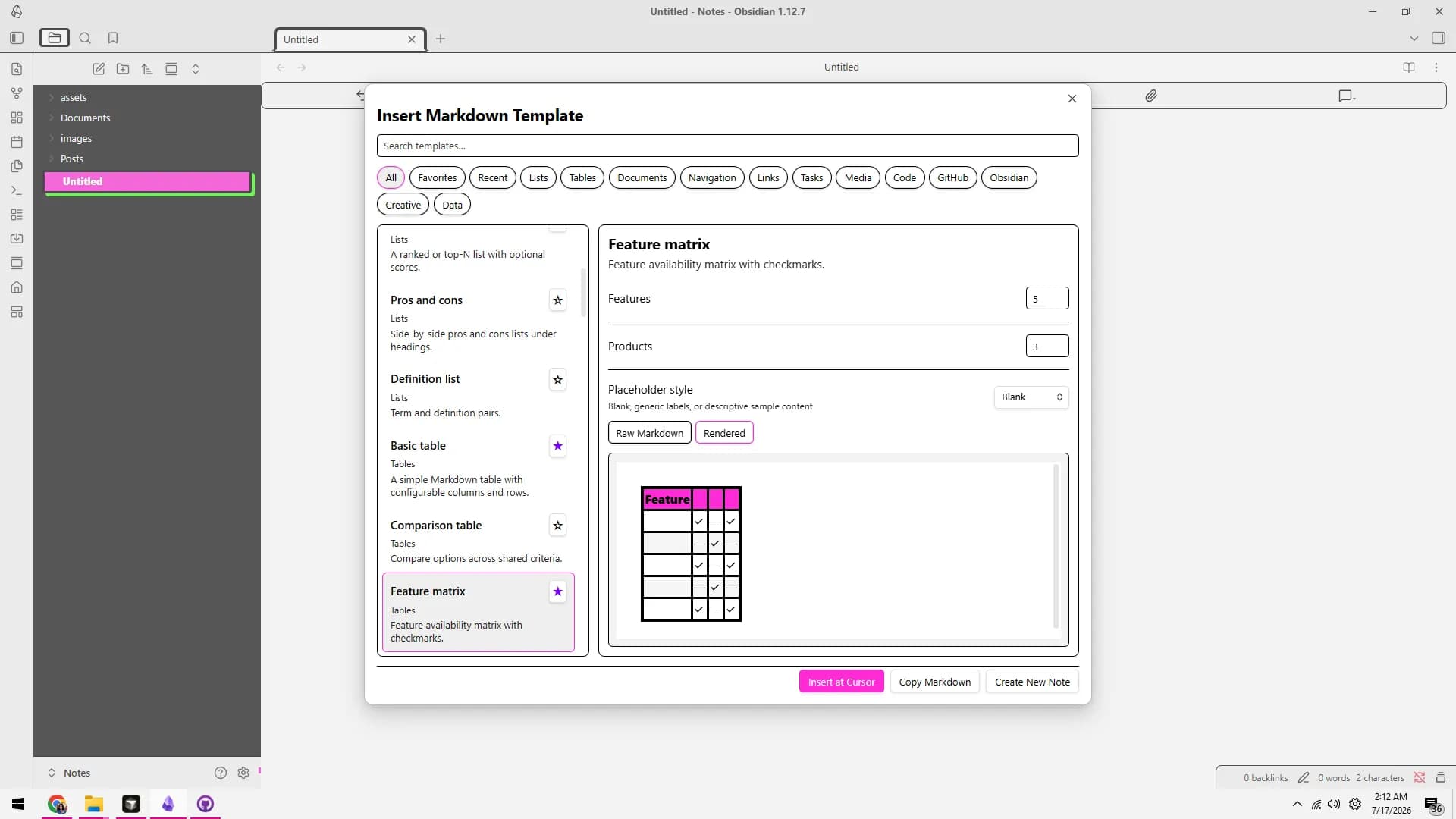 Skeletal screenshot