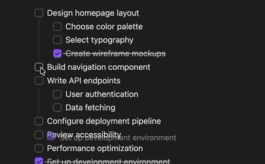 Auto Sort Checked Items screenshot