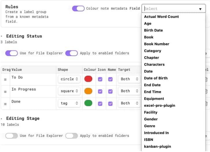 Metadata Visuals screenshot