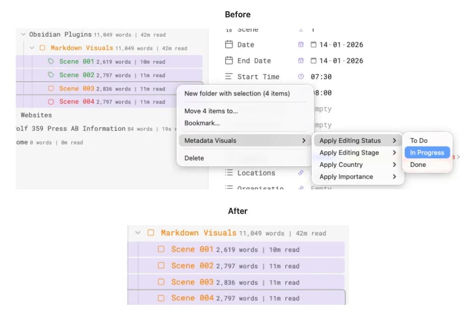 Metadata Visuals screenshot