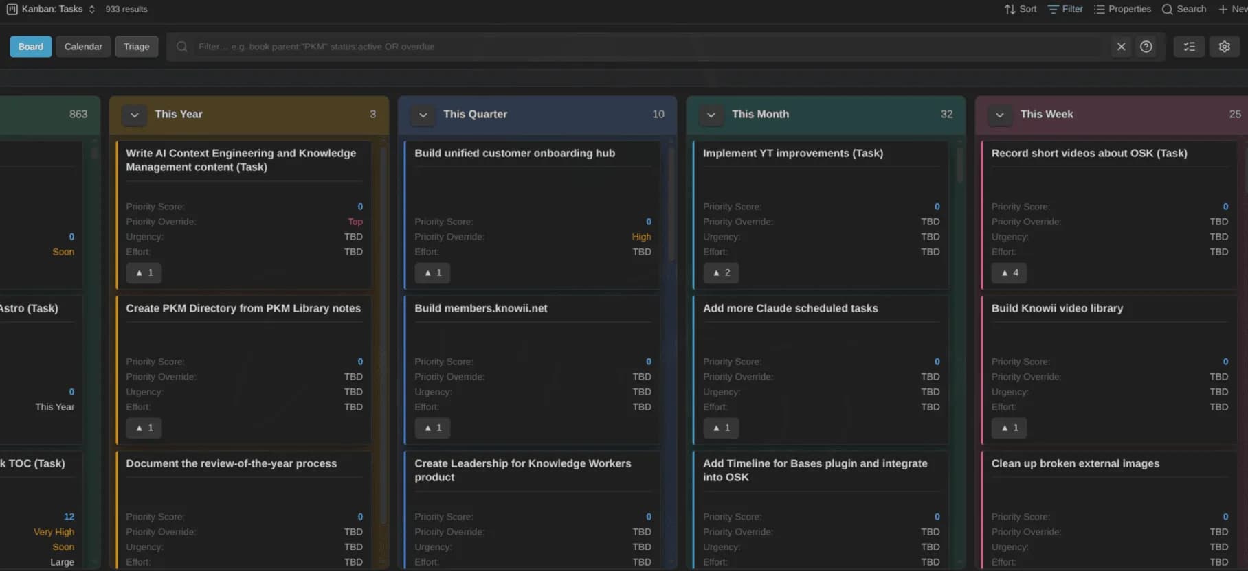 Kanban Action Planner screenshot