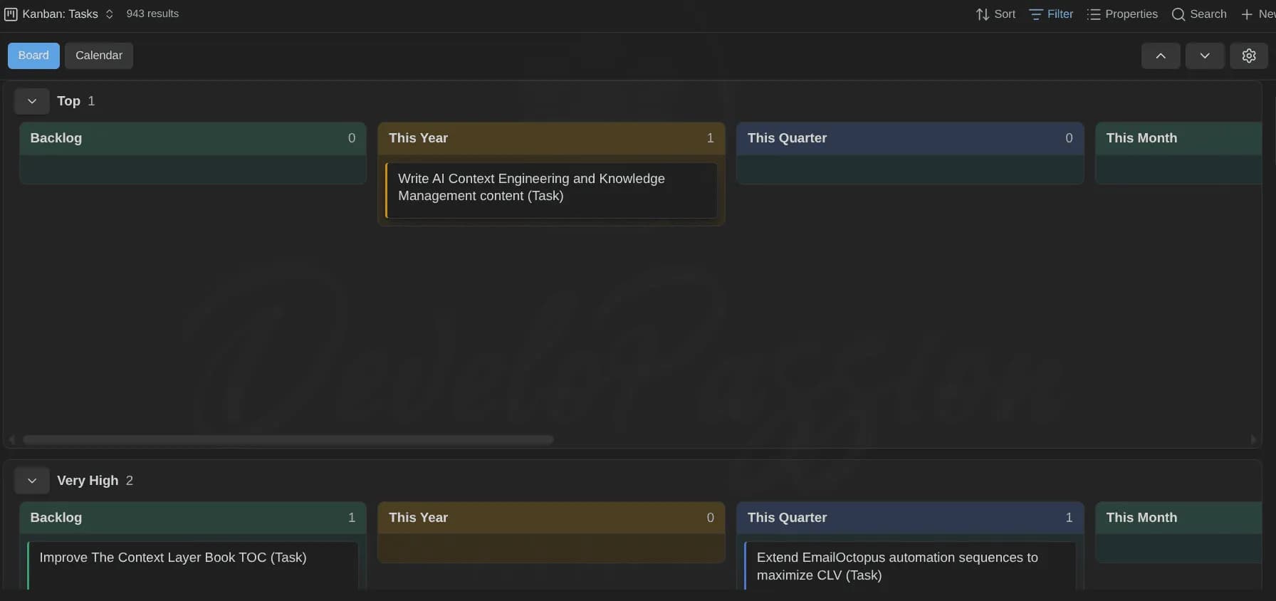 Kanban Action Planner screenshot
