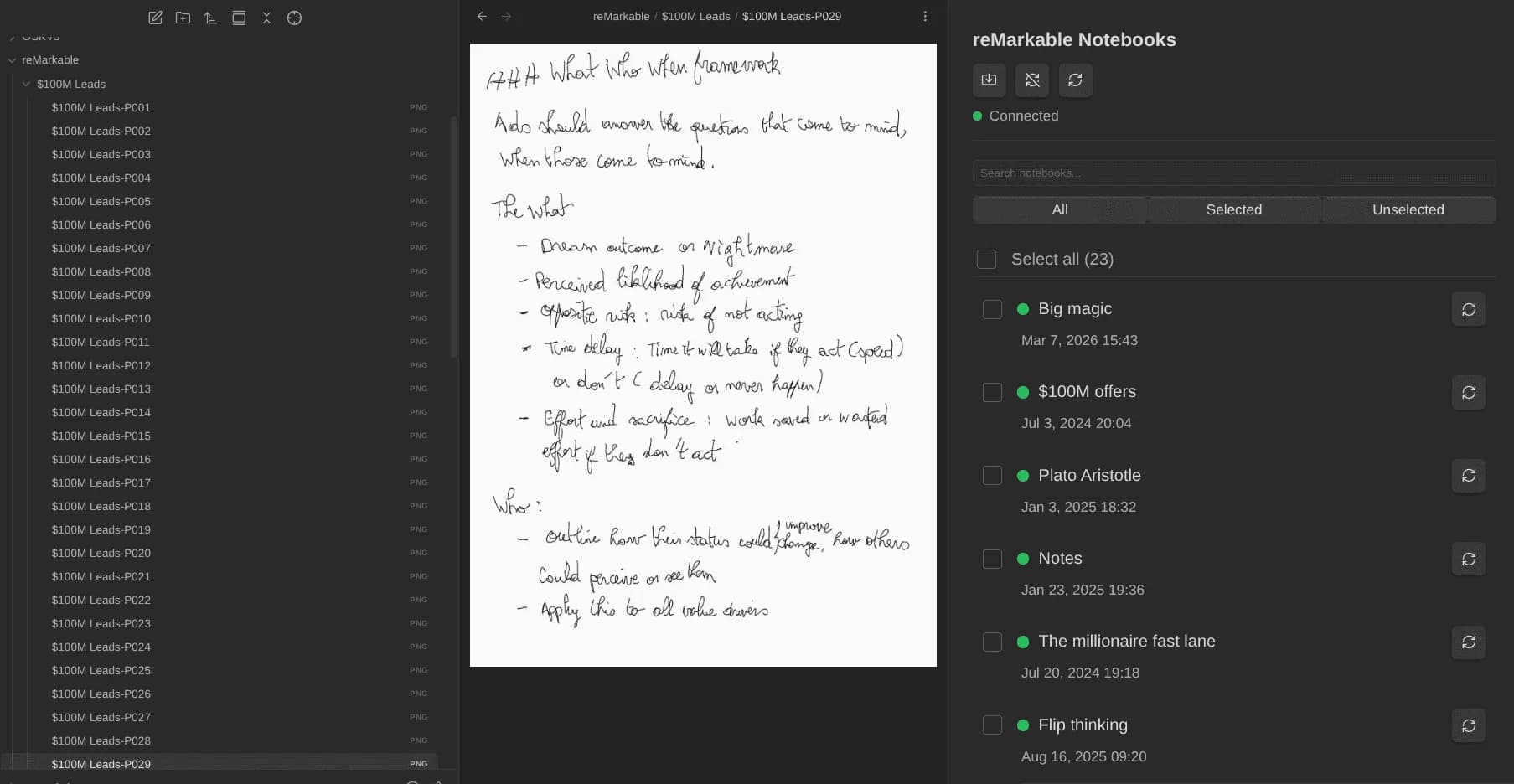 Remarkable Synchronizer screenshot