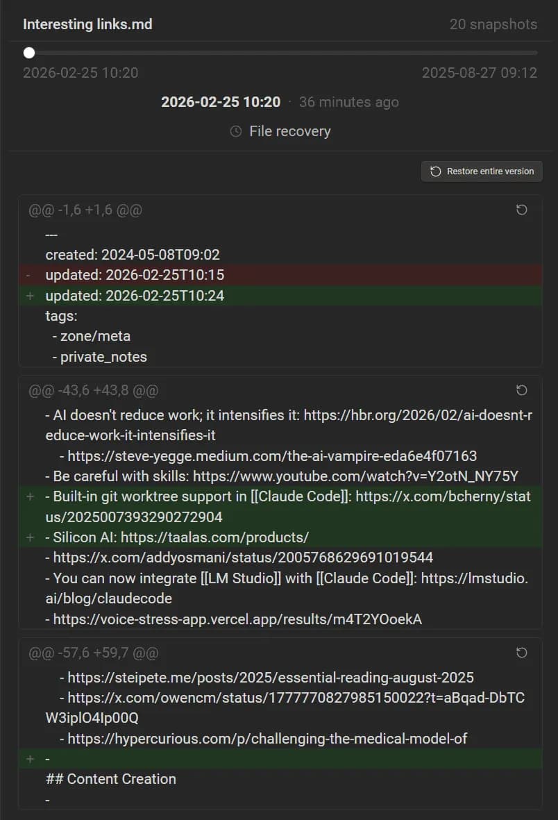 Time Machine screenshot