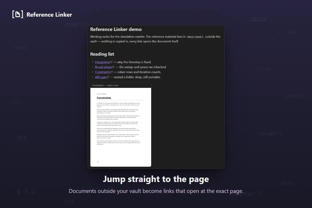 Reference Linker screenshot