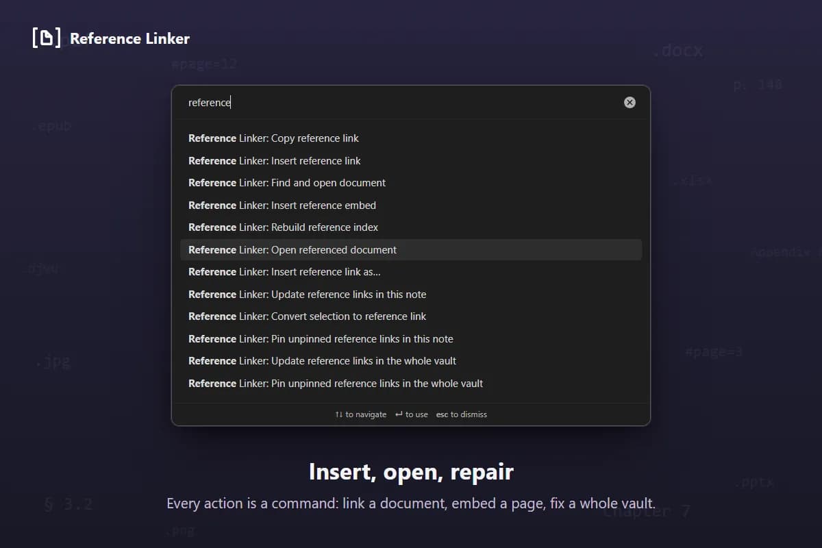 Reference Linker screenshot