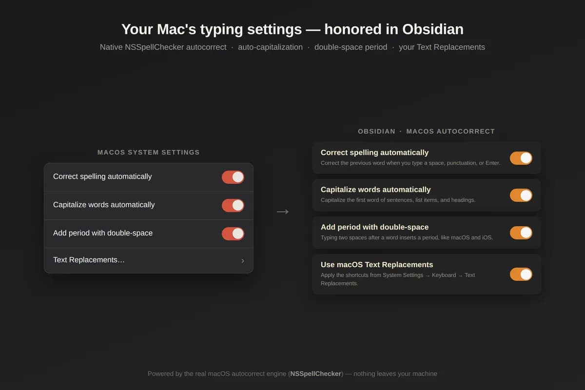 macOS Autocorrect screenshot